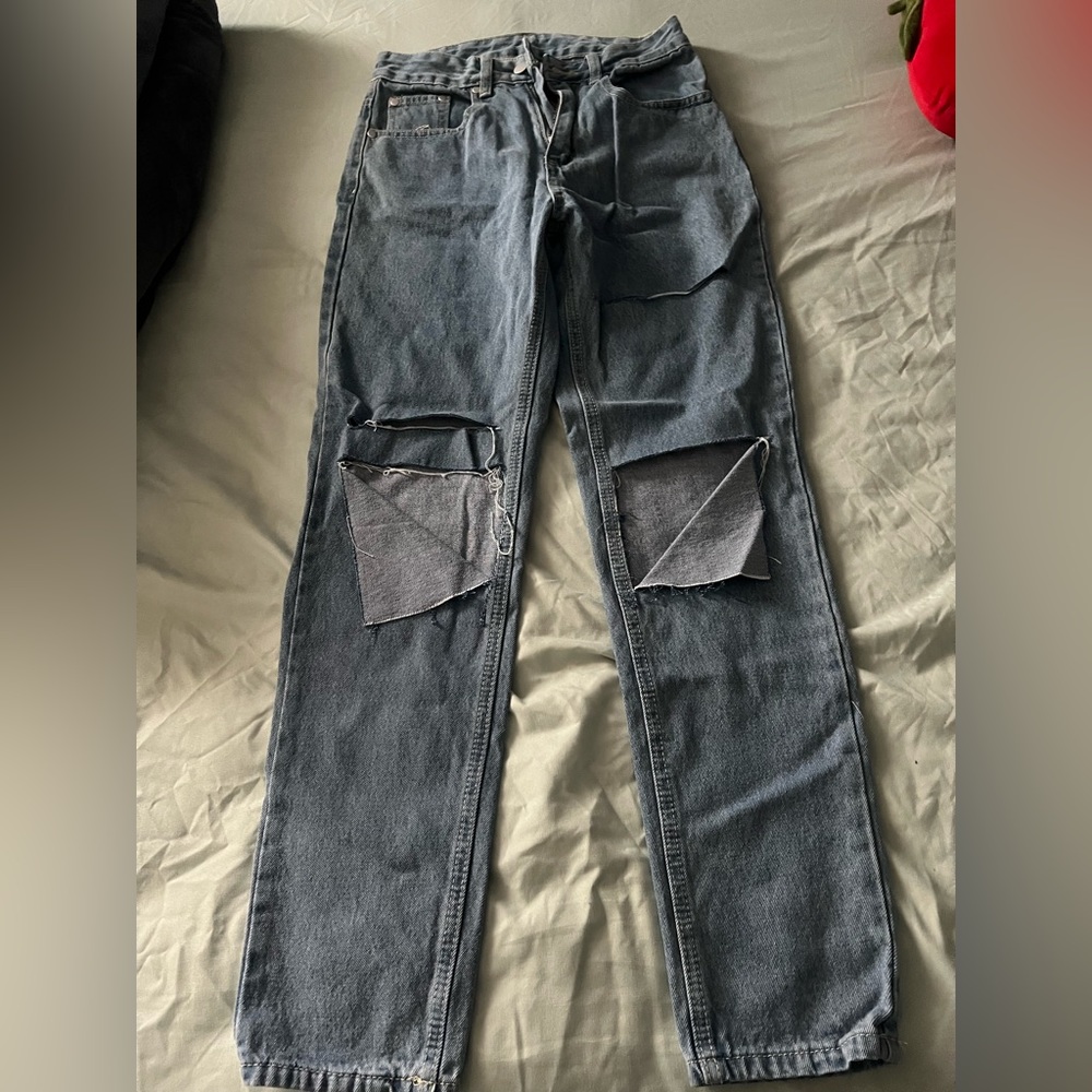 Straight leg jeans